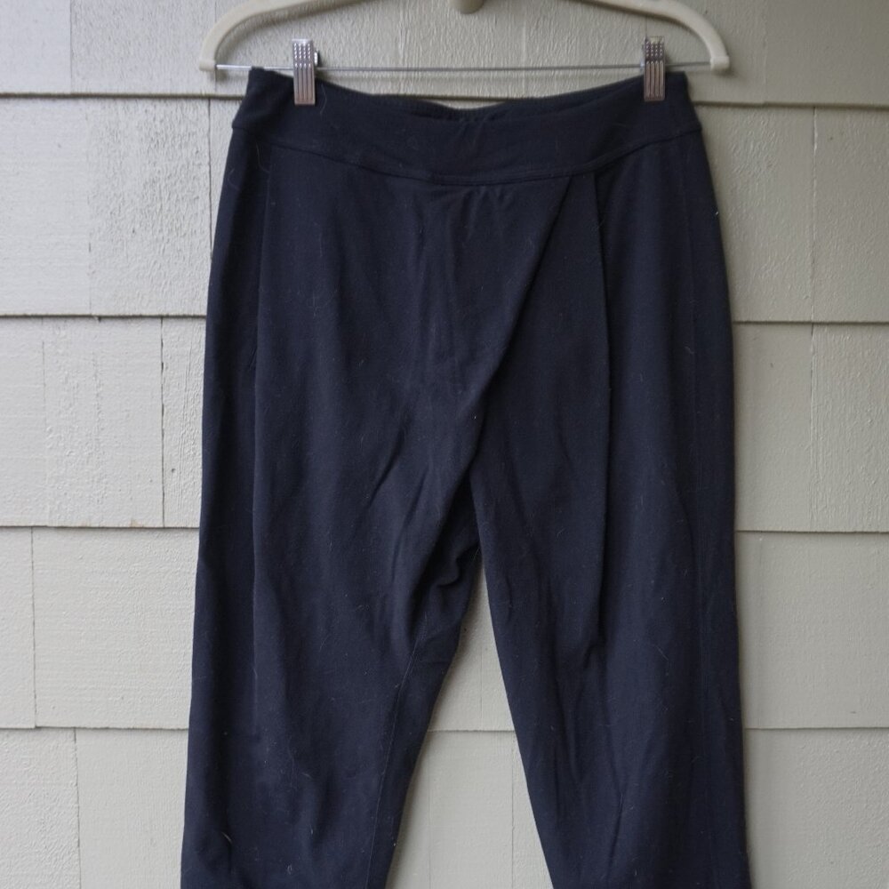 LULULEMON Lounge/Dance/Yoga Drape Front Pants Tapered with Three Pockets Sz L